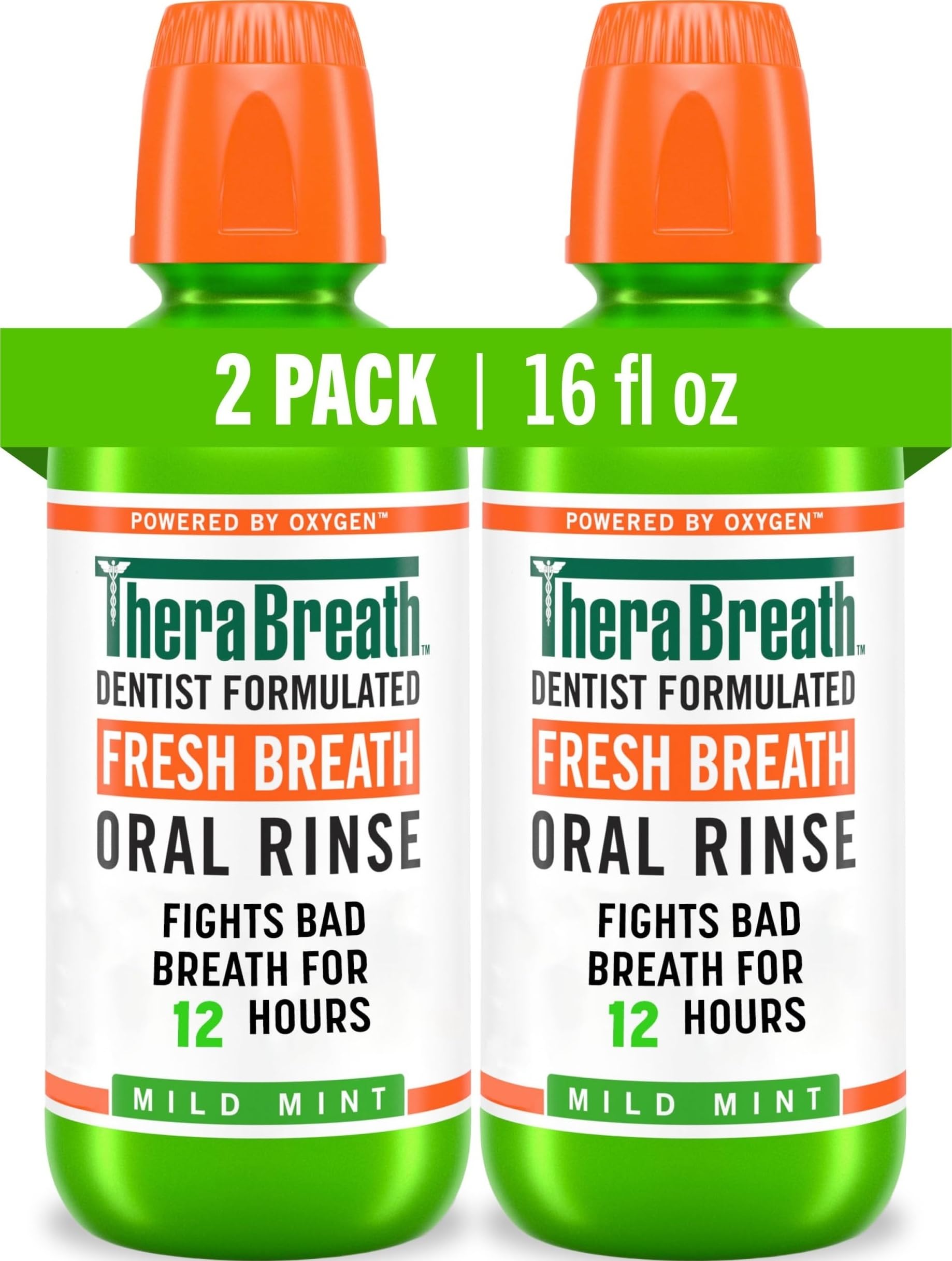 TheraBreath envase frontal mostrando el pack y beneficios