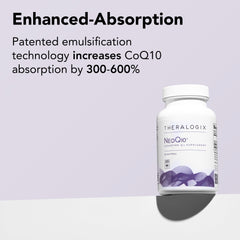 Theralogix NeoQ10 softgel textura brillante para mejor absorción