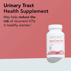 Theralogix TheraCran etiqueta nutricional con información de PACs y dosis