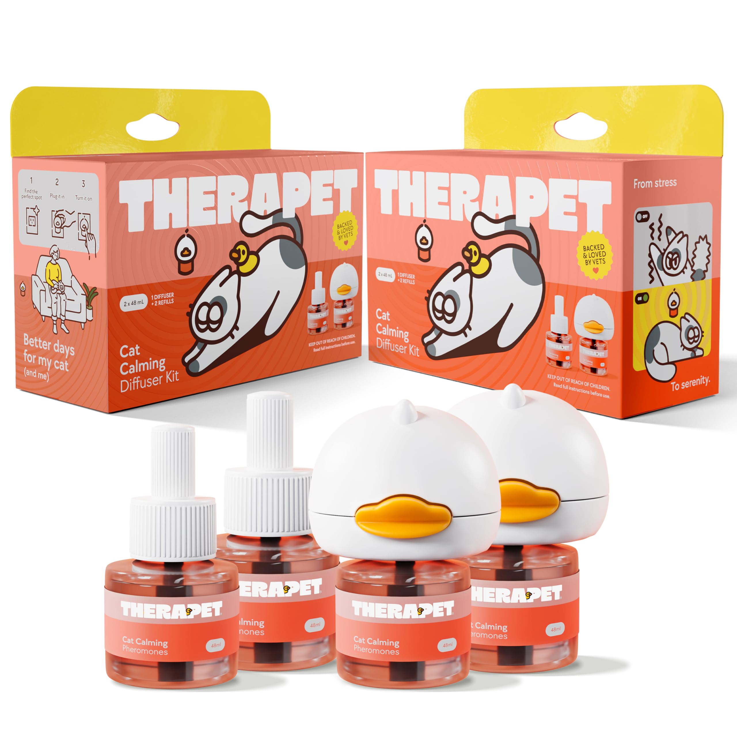 Therapet MD difusor frontal mostrando diseño y beneficio calmante