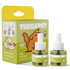 TheraPet MD vista frontal del paquete de recargas, tranquilidad continua