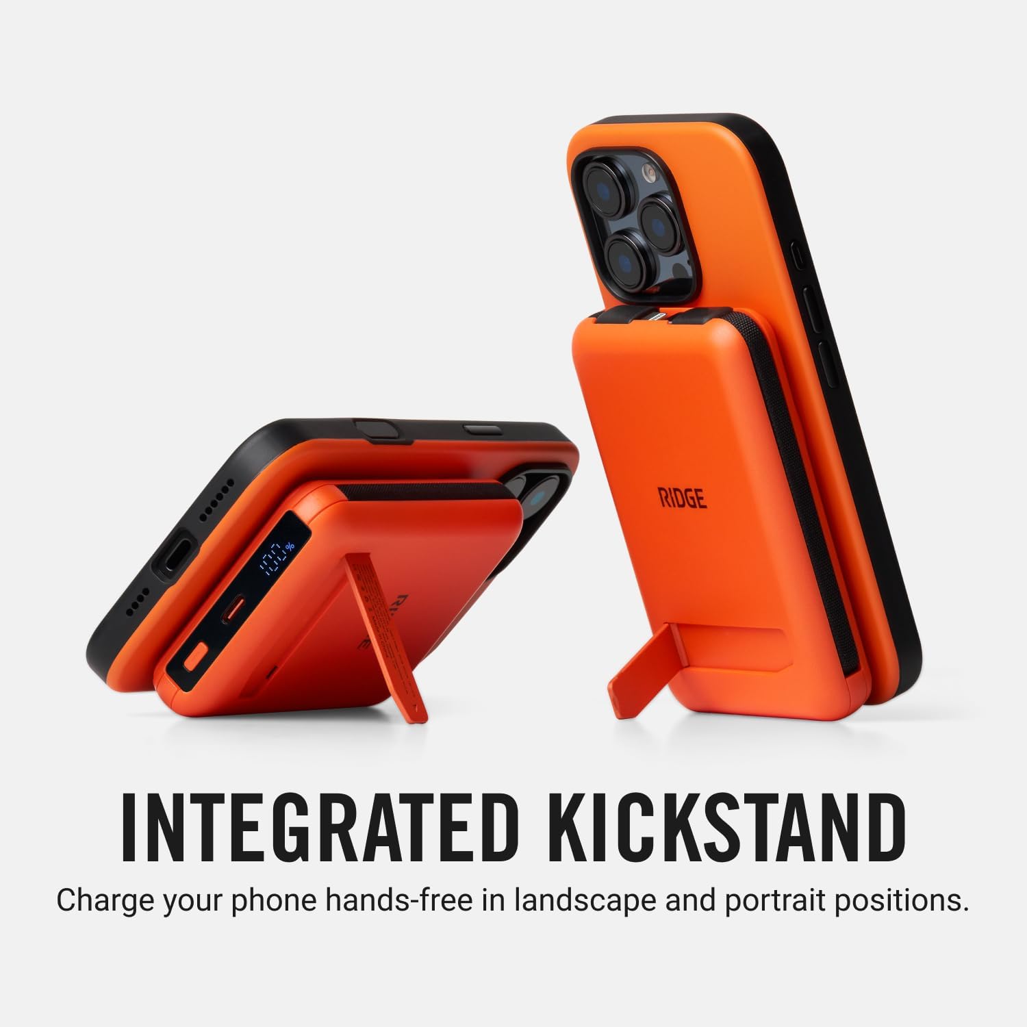 The Ridge cierre y puertos visibles, muestra conectividad USB-C y Lightning