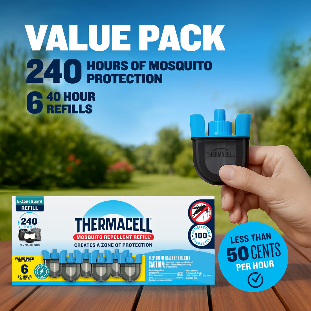 Thermacell contenido del paquete con repeler y cartucho incluido