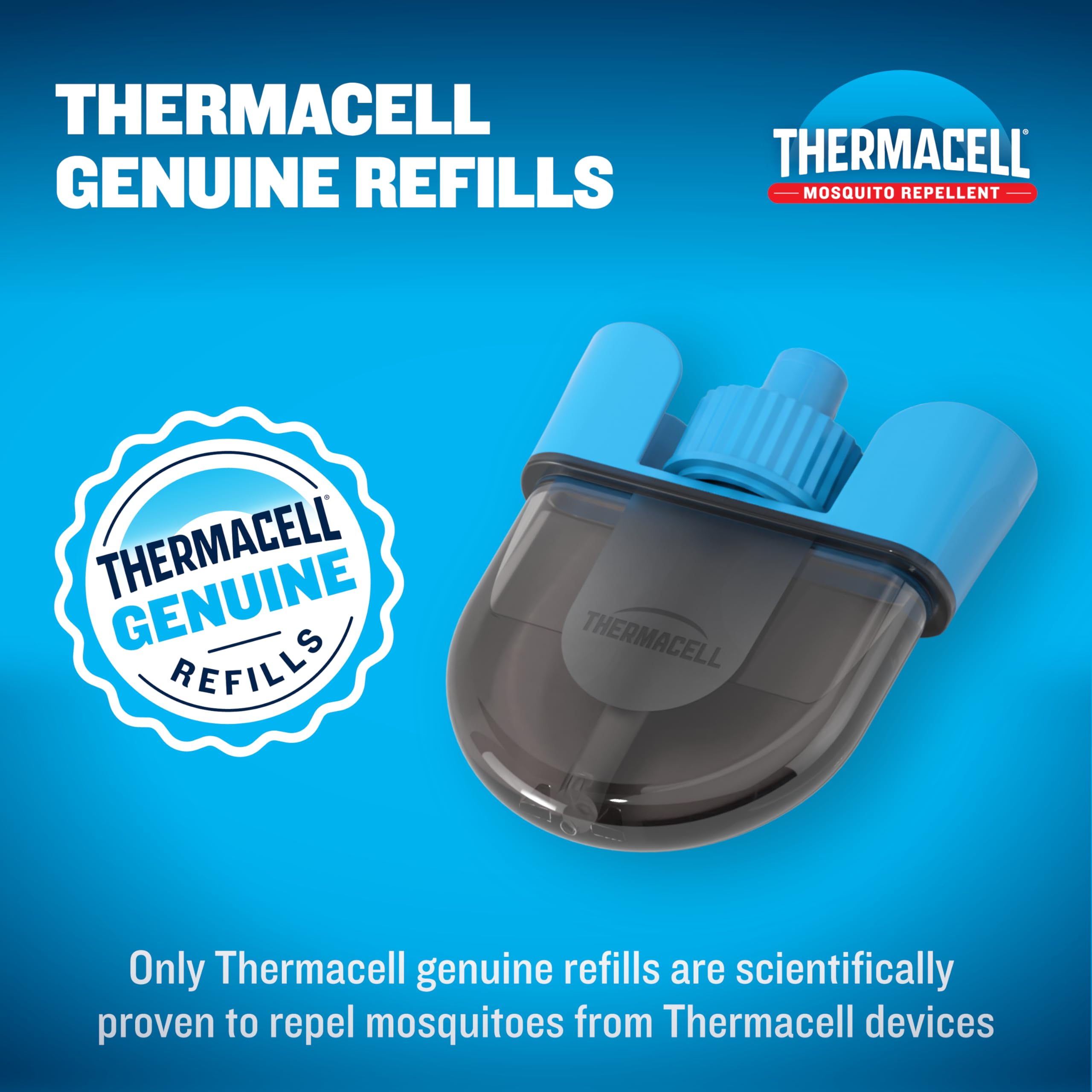 Thermacell repeler en mano demostrando portabilidad y uso práctico