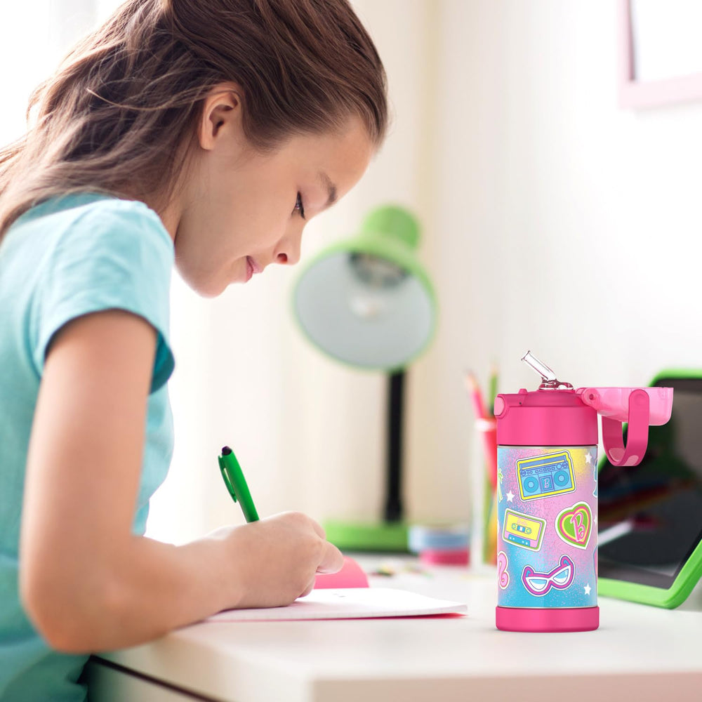 THERMOS FUNtainer asa integrada con agarre soft-touch, cómodo para manos pequeñas