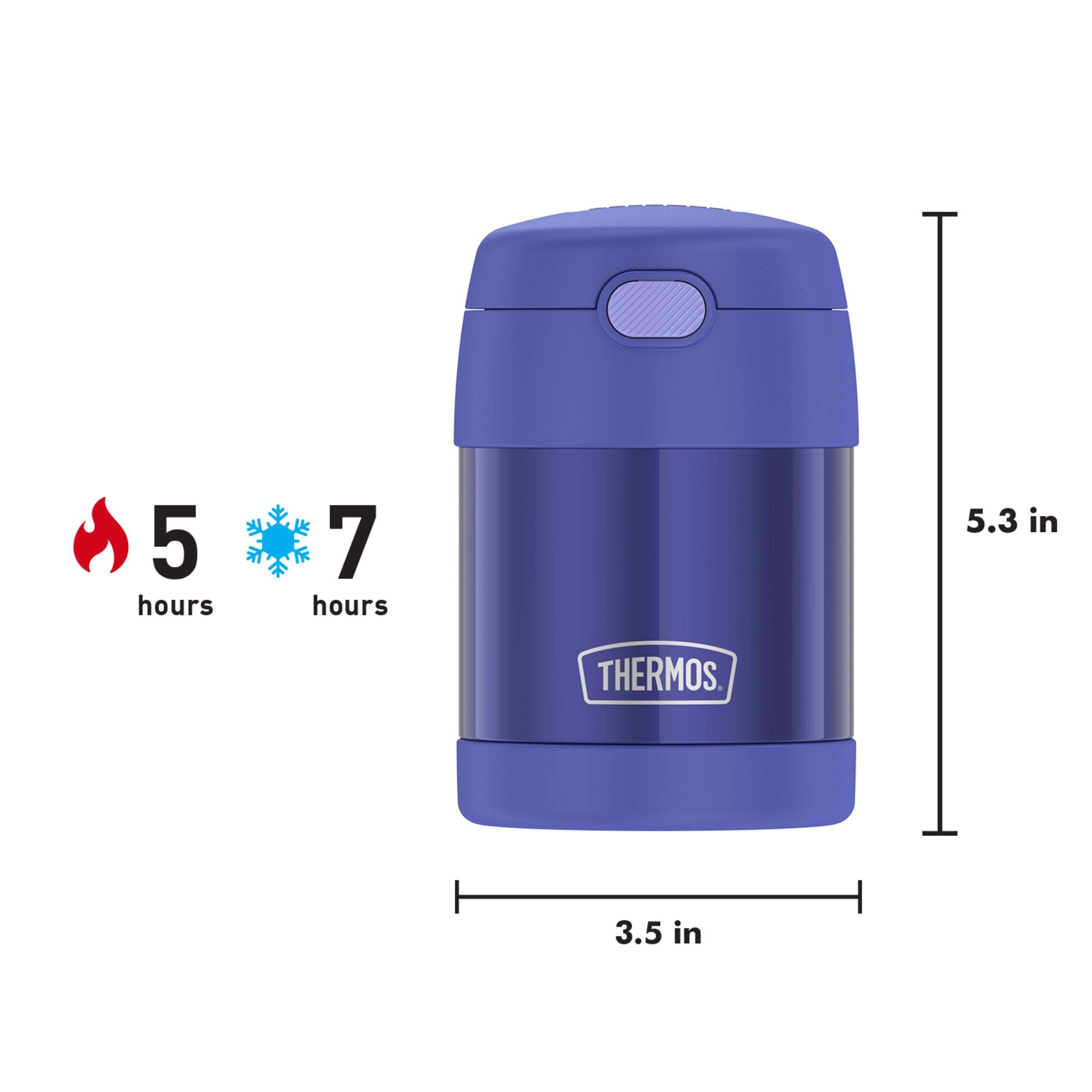 THERMOS FUNtainer en mesa escolar con niños, diseño alegre para el día a día