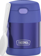 THERMOS FUNtainer vista frontal del tarro morado, práctico para loncheras