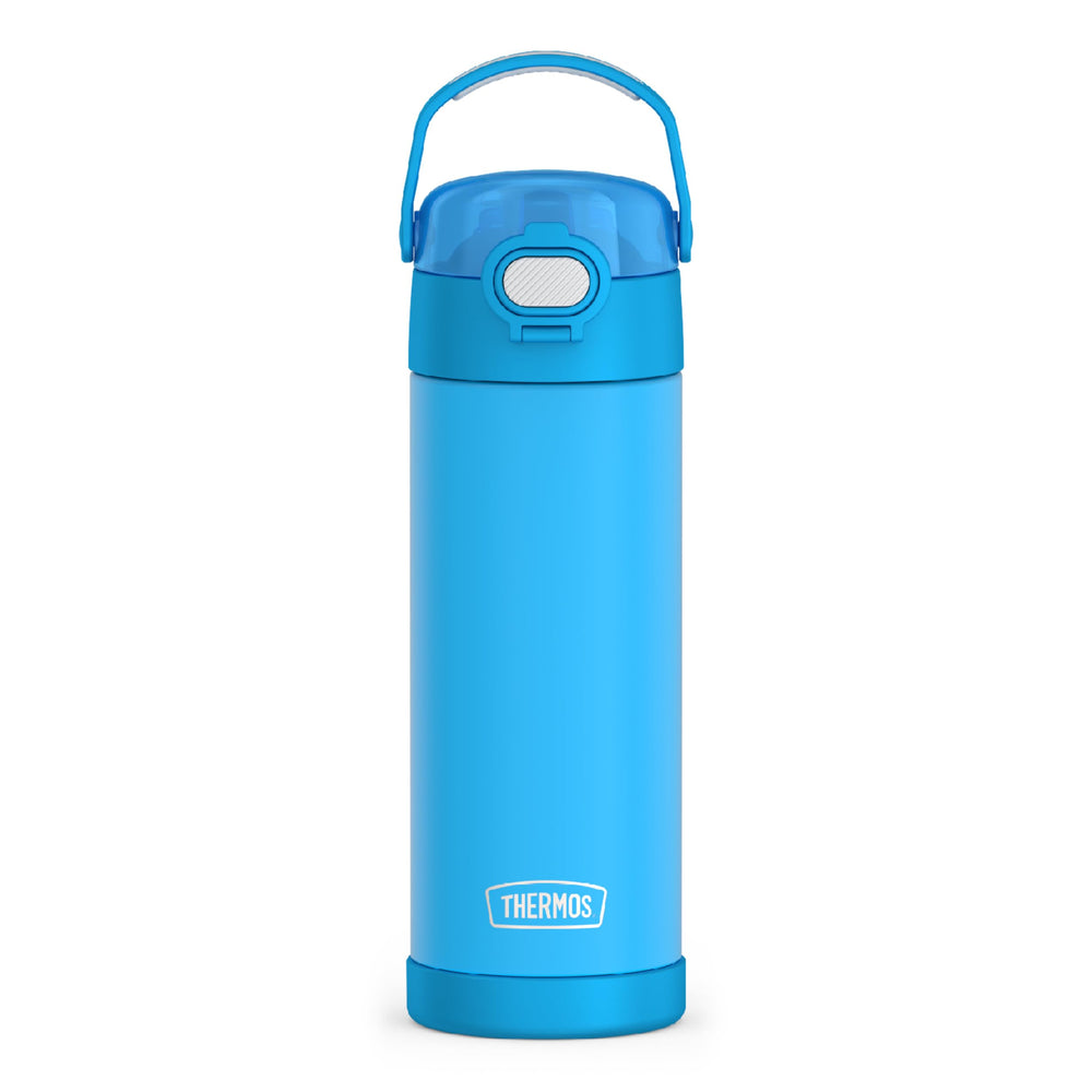THERMOS FUNTAINER frontal color electric blue mostrando diseño atractivo y robustez