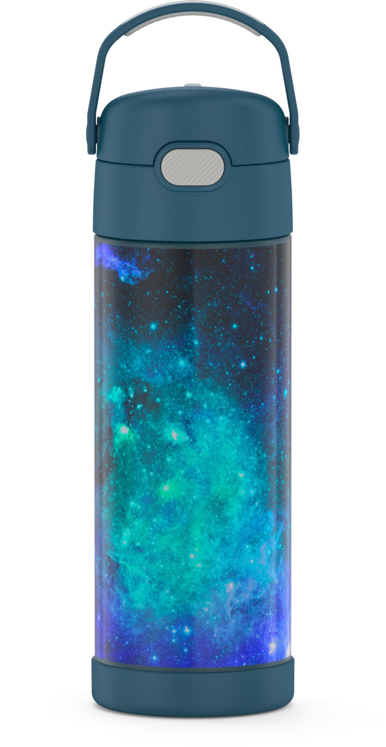 THERMOS FUNtainer vista frontal color Galaxy Teal mostrando diseño y tapa