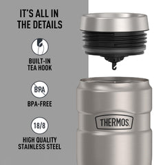 THERMOS en manos ilustrando agarre cómodo y sin condensación