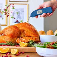 ThermoWorks Thermapen ONE midiendo un asado para rapidez y control de cocción