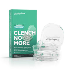 TheSleepGuard frontal del pack mostrando las cuatro férulas y estuches protectores