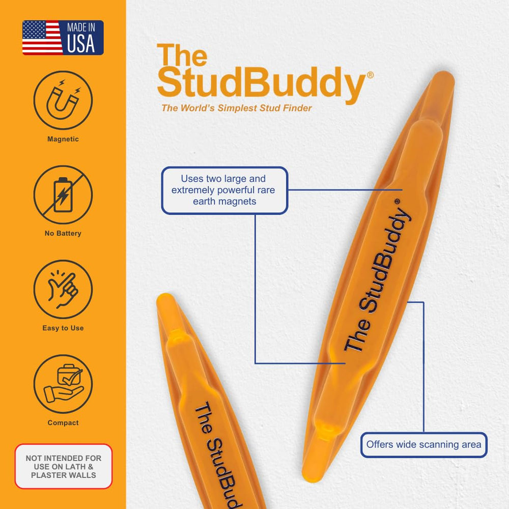 The StudBuddy imanes de neodimio en detalle para detección potente