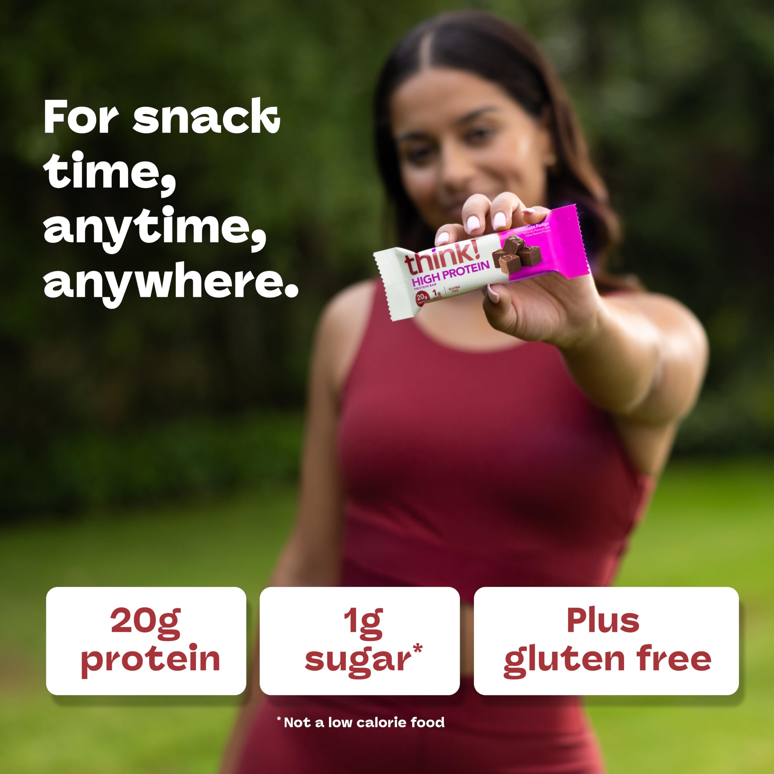 think! bars inside a gym bag portraying convenient pre-or-post workout fuel