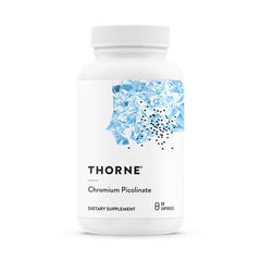 THORNE frente del envase mostrando 60 cápsulas y beneficios de absorción