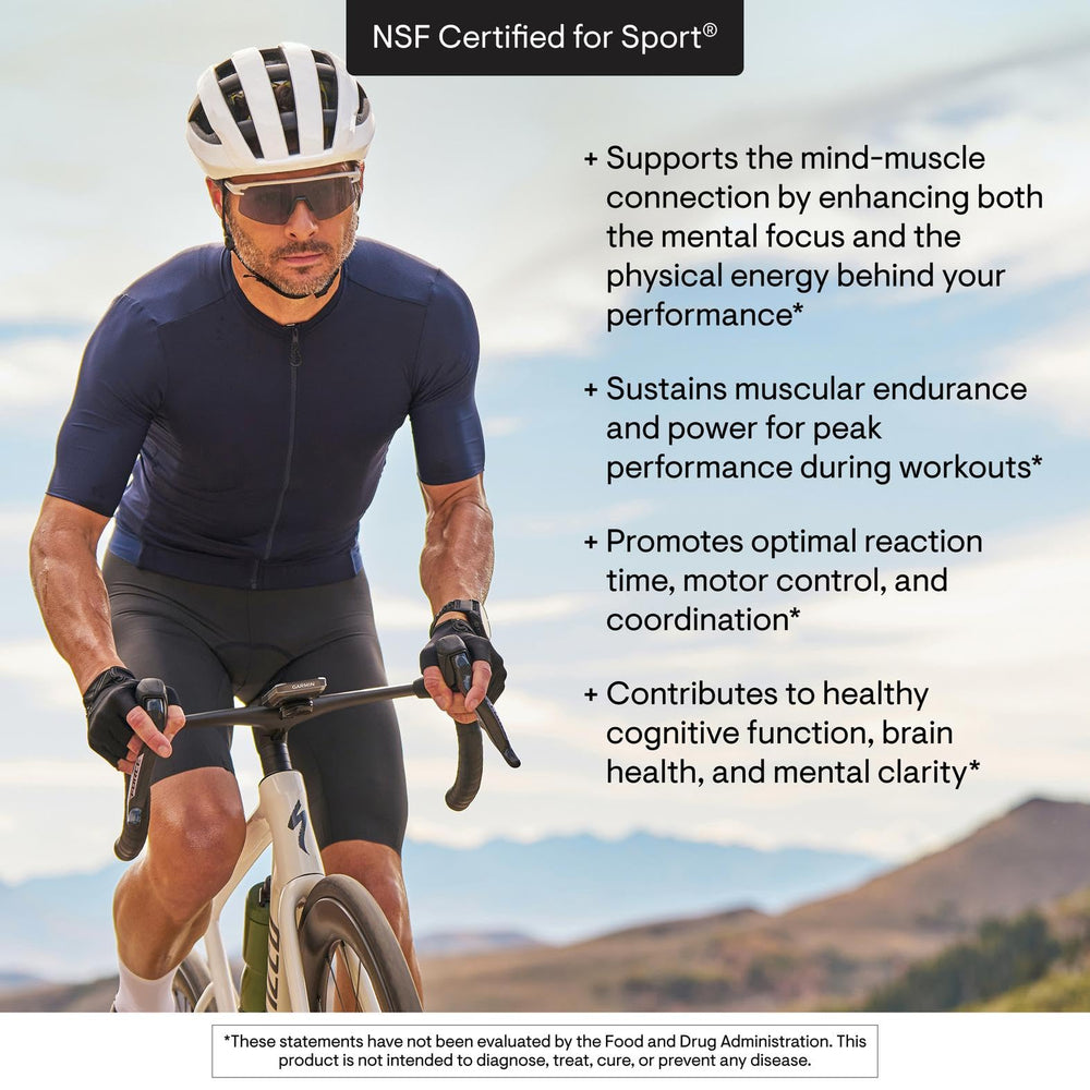 THORNE etiqueta nutricional y lista de ingredientes visible para confianza