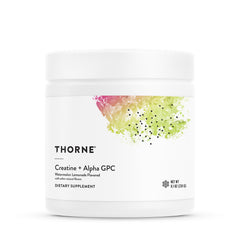THORNE frasco frontal del producto mostrando etiqueta y formato
