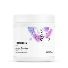 THORNE envase frontal con etiqueta clara y beneficios visibles