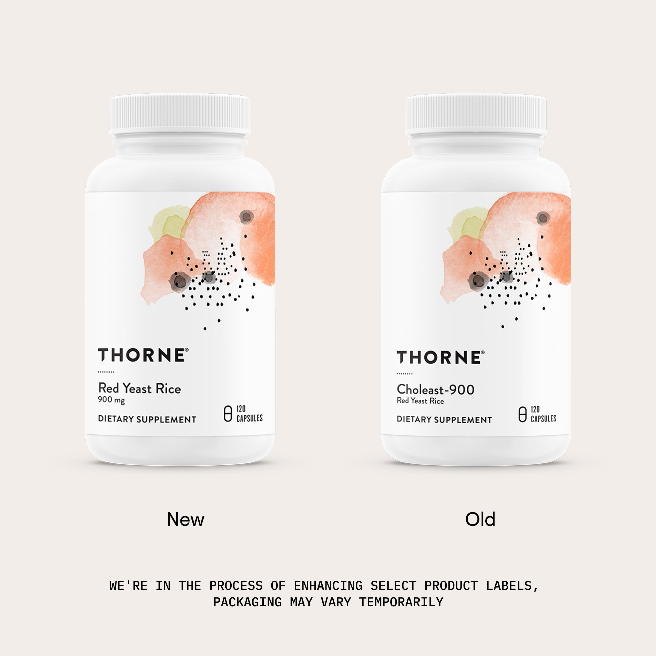 THORNE polvo de arroz de levadura roja en primer plano para visualizar origen