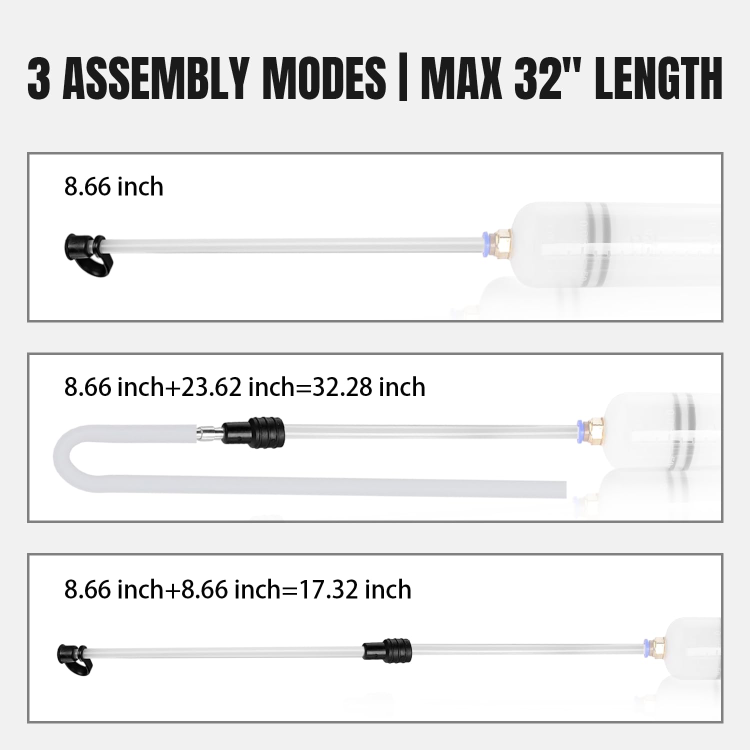 Thorstone manguera 60 cm conectada para acceso a zonas estrechas