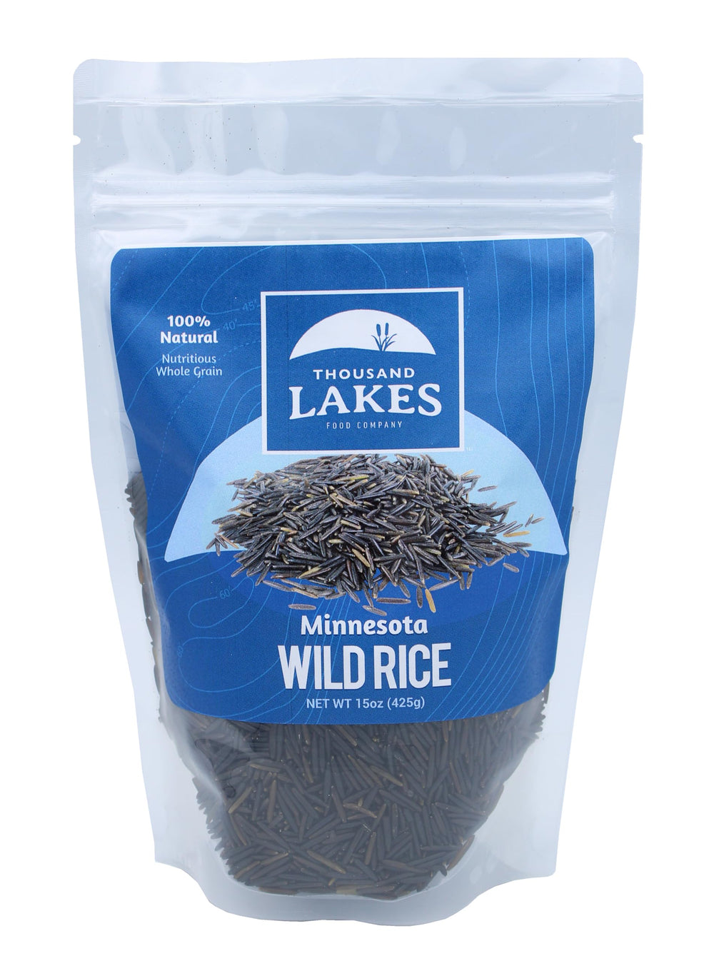Thousand Lakes detalle de grano con cáscara negra y textura nutritiva