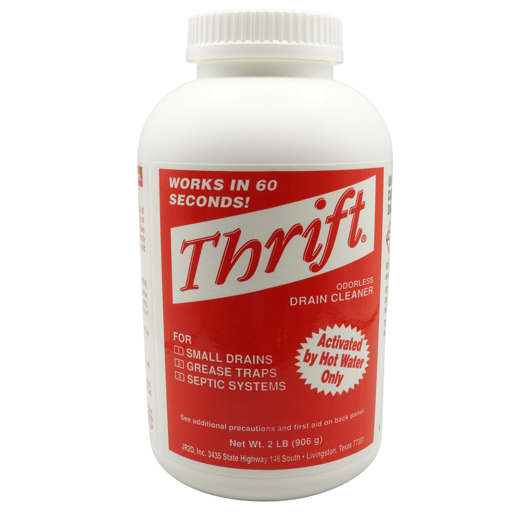 Thrift T-200 etiqueta con instrucciones y beneficios para uso seguro y eficaz