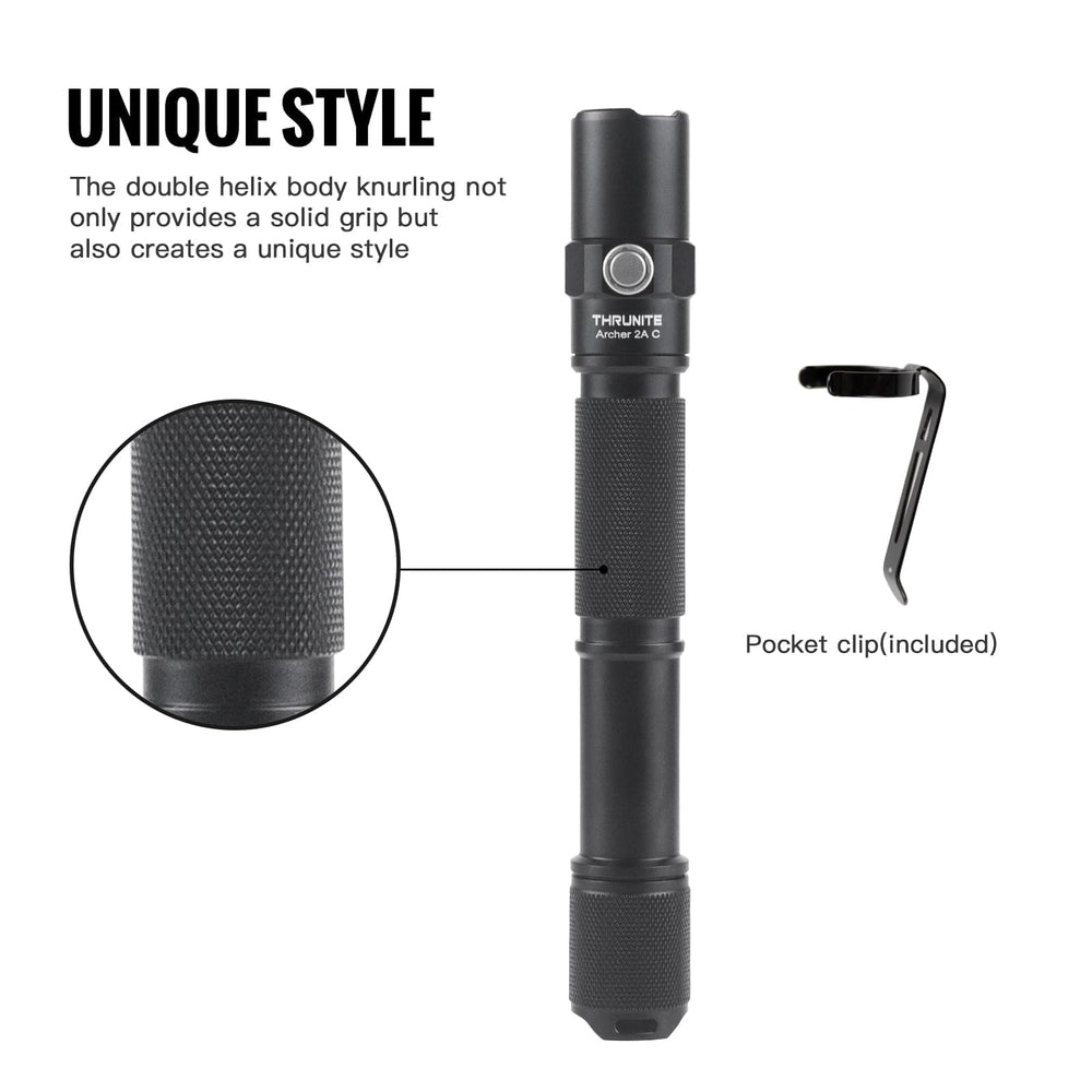 ThruNite Archer 2A C en campamento iluminando área, ideal para exteriores