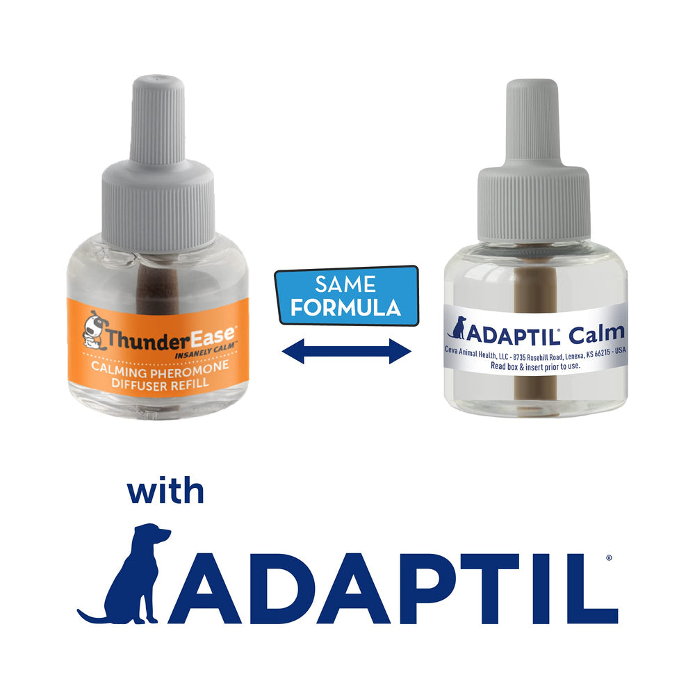 ThunderEase close-up of refill liquid and cap illustrating easy replacement and safety