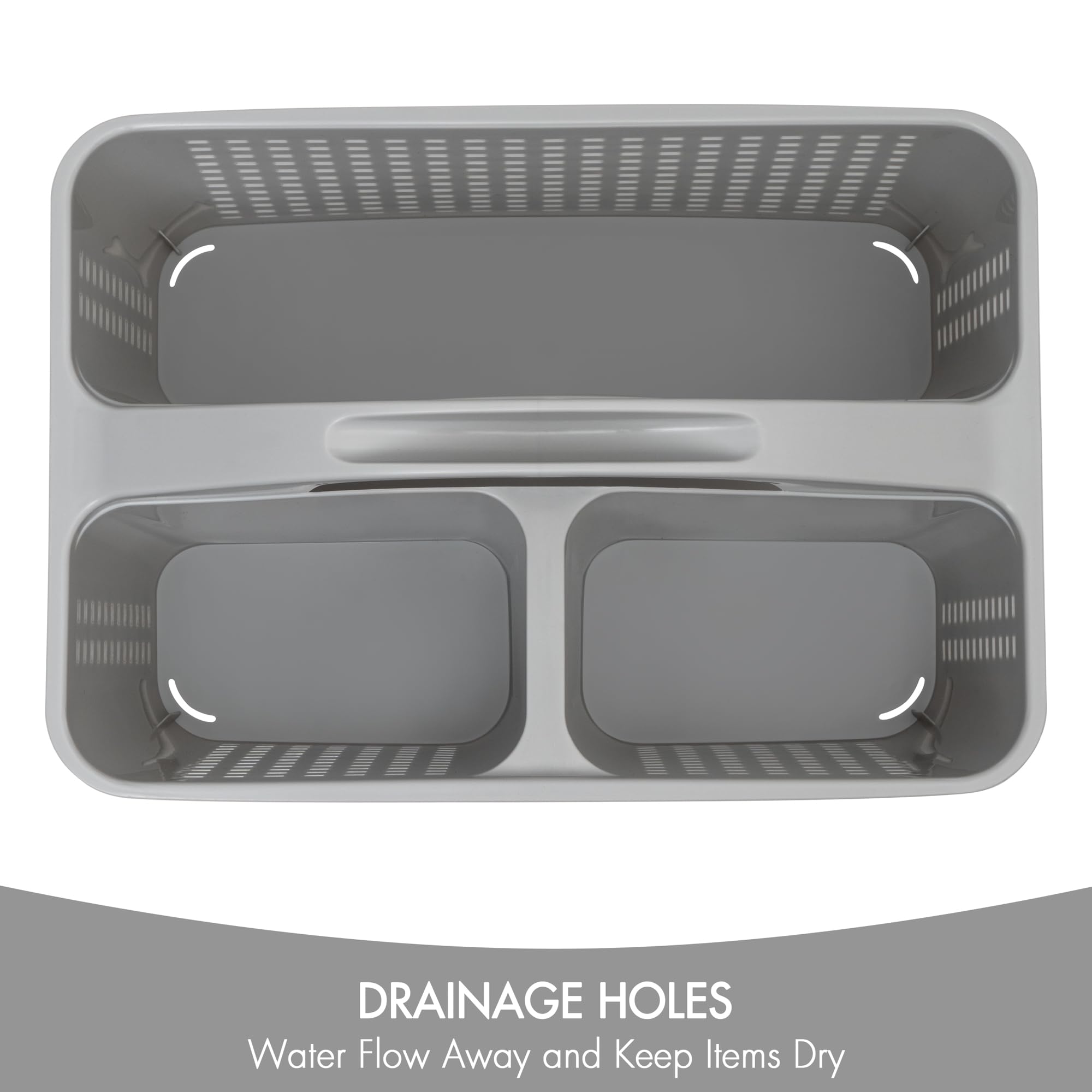 Tiawudi caddy base con drenaje que mantiene productos secos