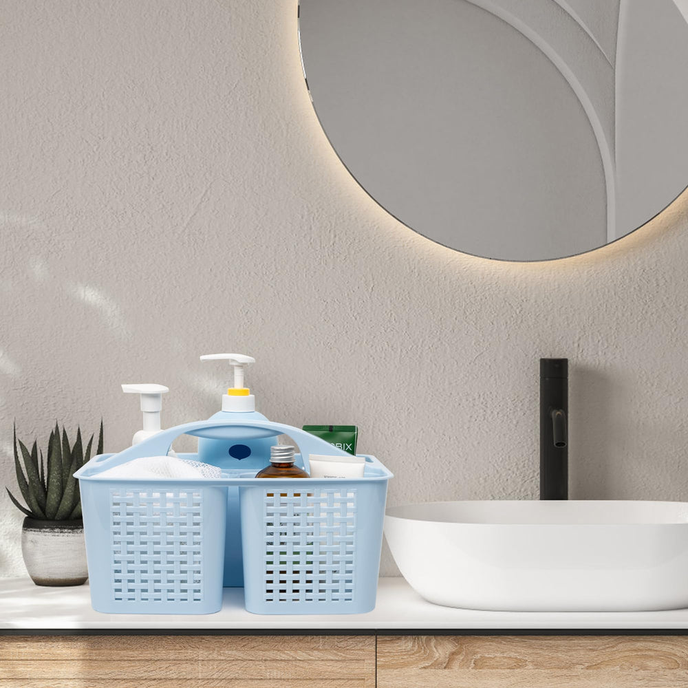 Tiawudi caddy en dormitorio y baño optimizando almacenamiento