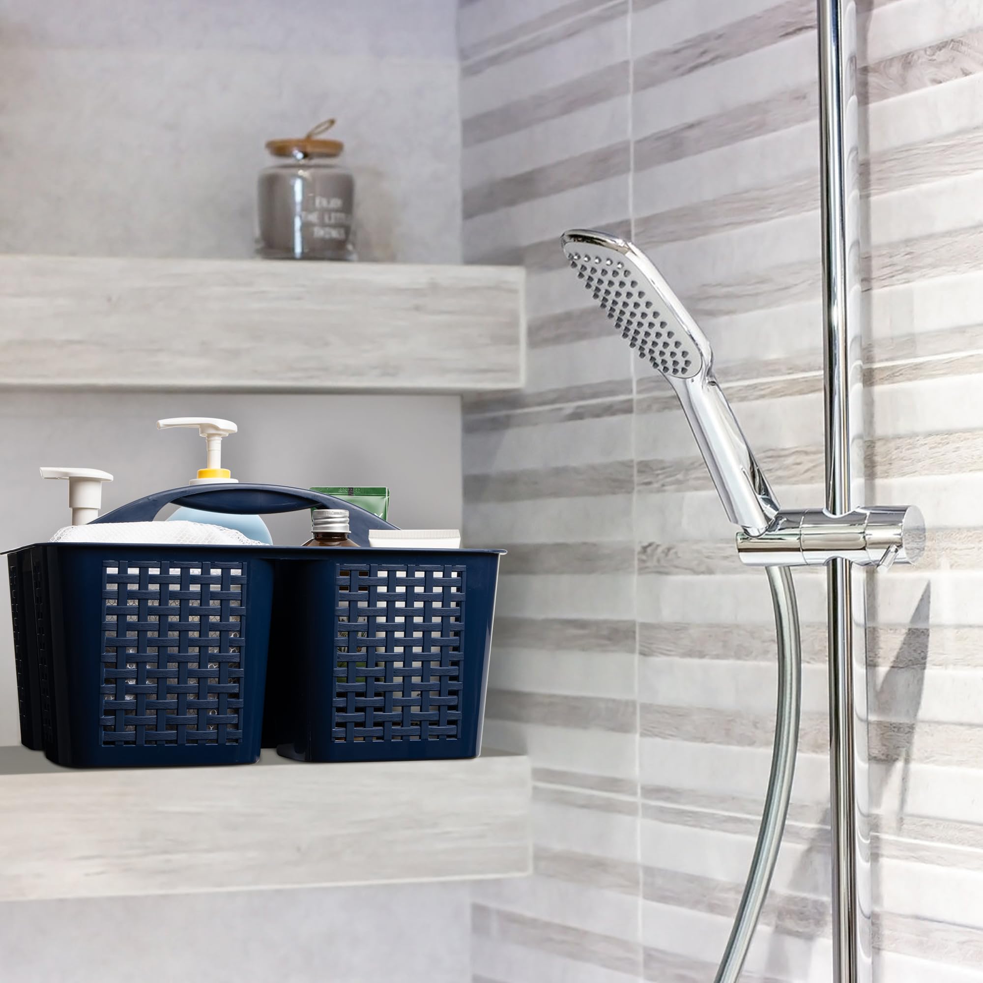 Tiawudi en estante de baño optimizando espacio y orden