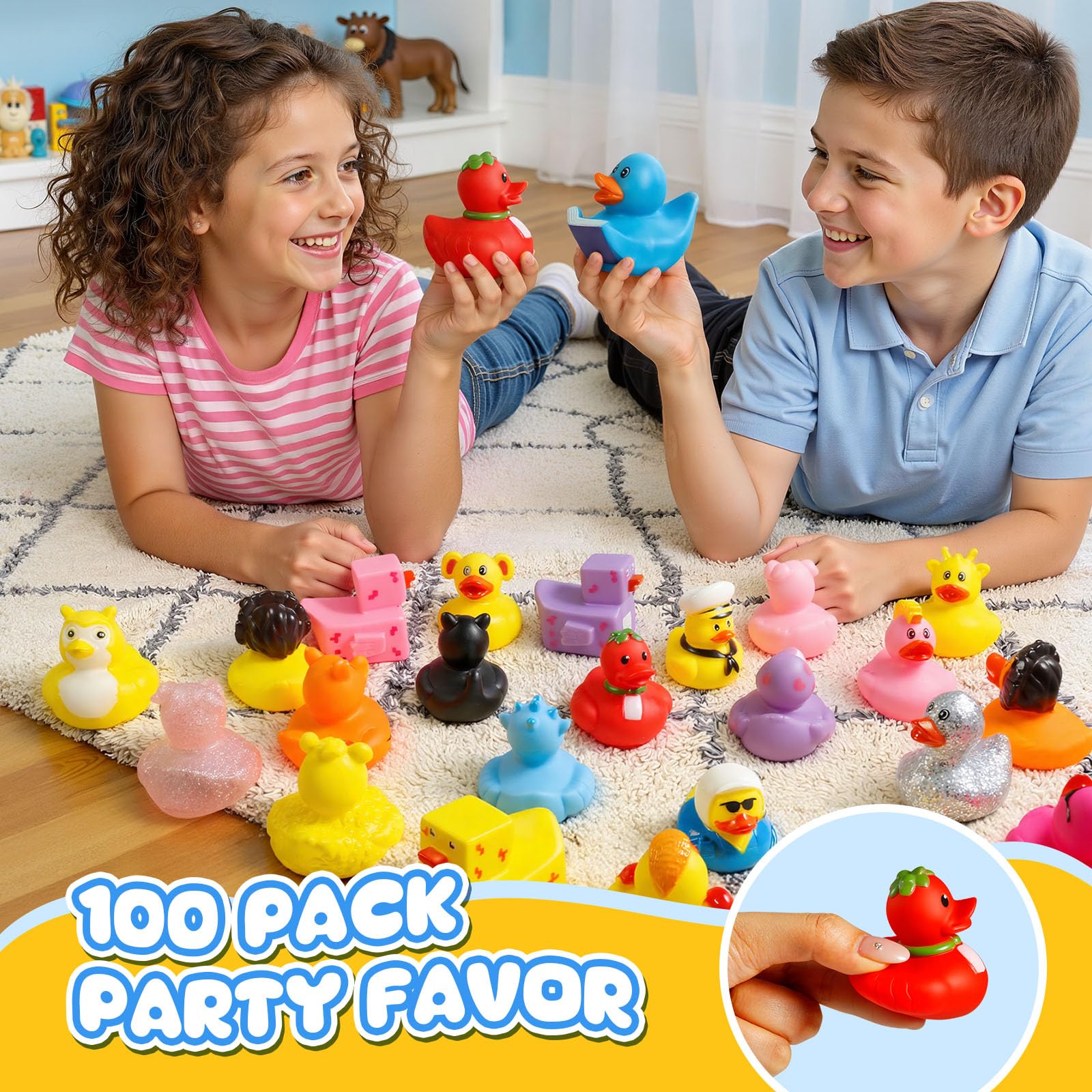 Tiaxidex mesa de fiesta con patitos como decoración alegre