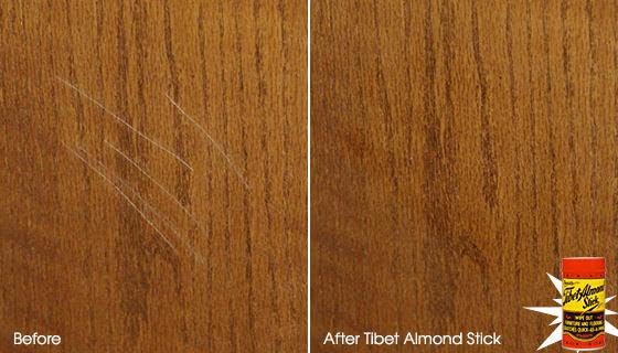 Tibet Almond Stick comparación de tamaño en mano para uso inmediato