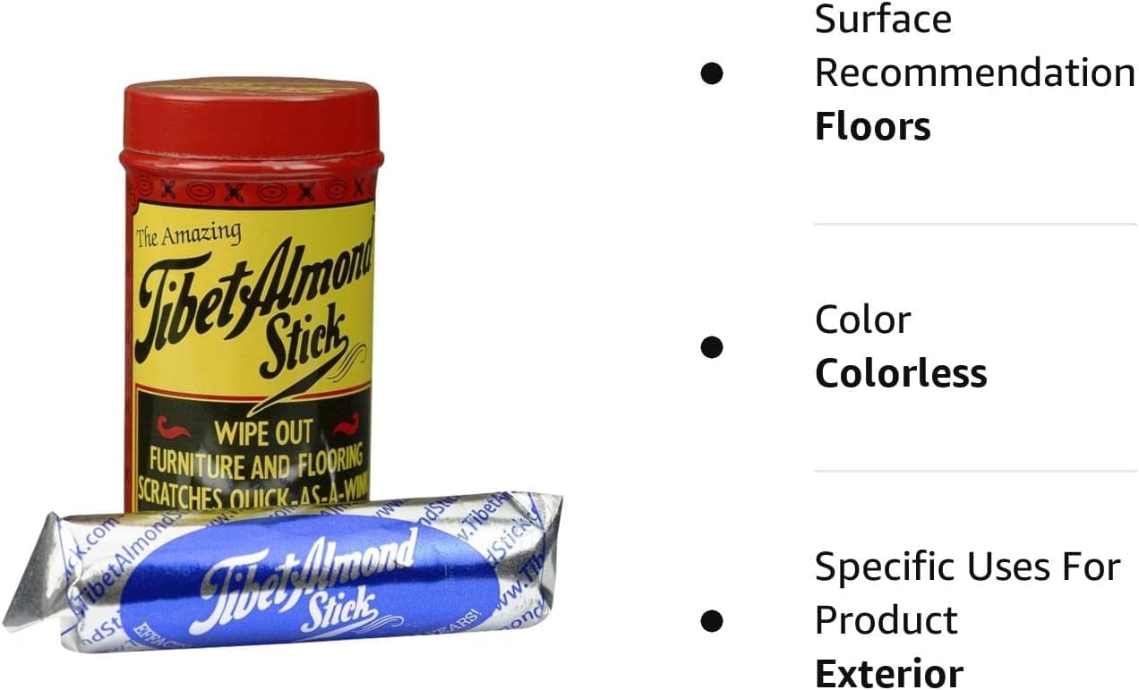 Tibet Almond Stick sobre mueble restaurado mostrando acabado natural