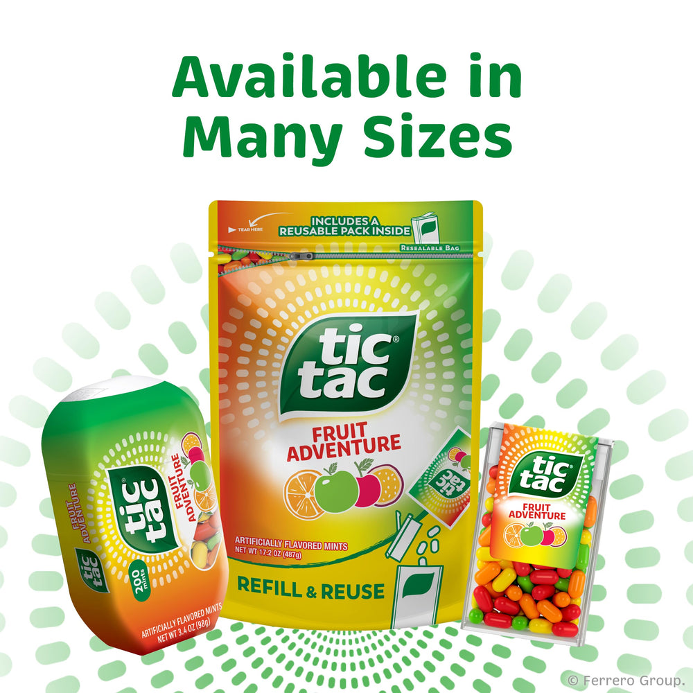 Tic Tac frascos en mesa de picnic para uso en exterior