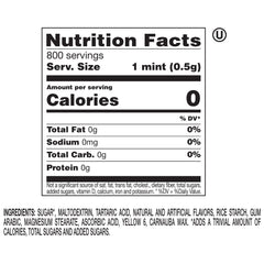 Tic Tac detalle de textura de las mints y apariencia crujiente