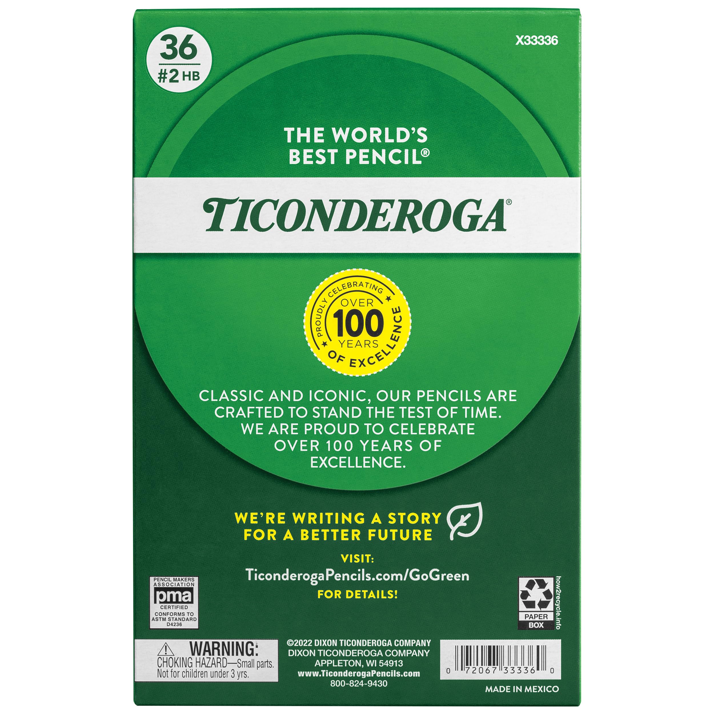 Ticonderoga primer plano del núcleo de grafito mostrando trazo suave