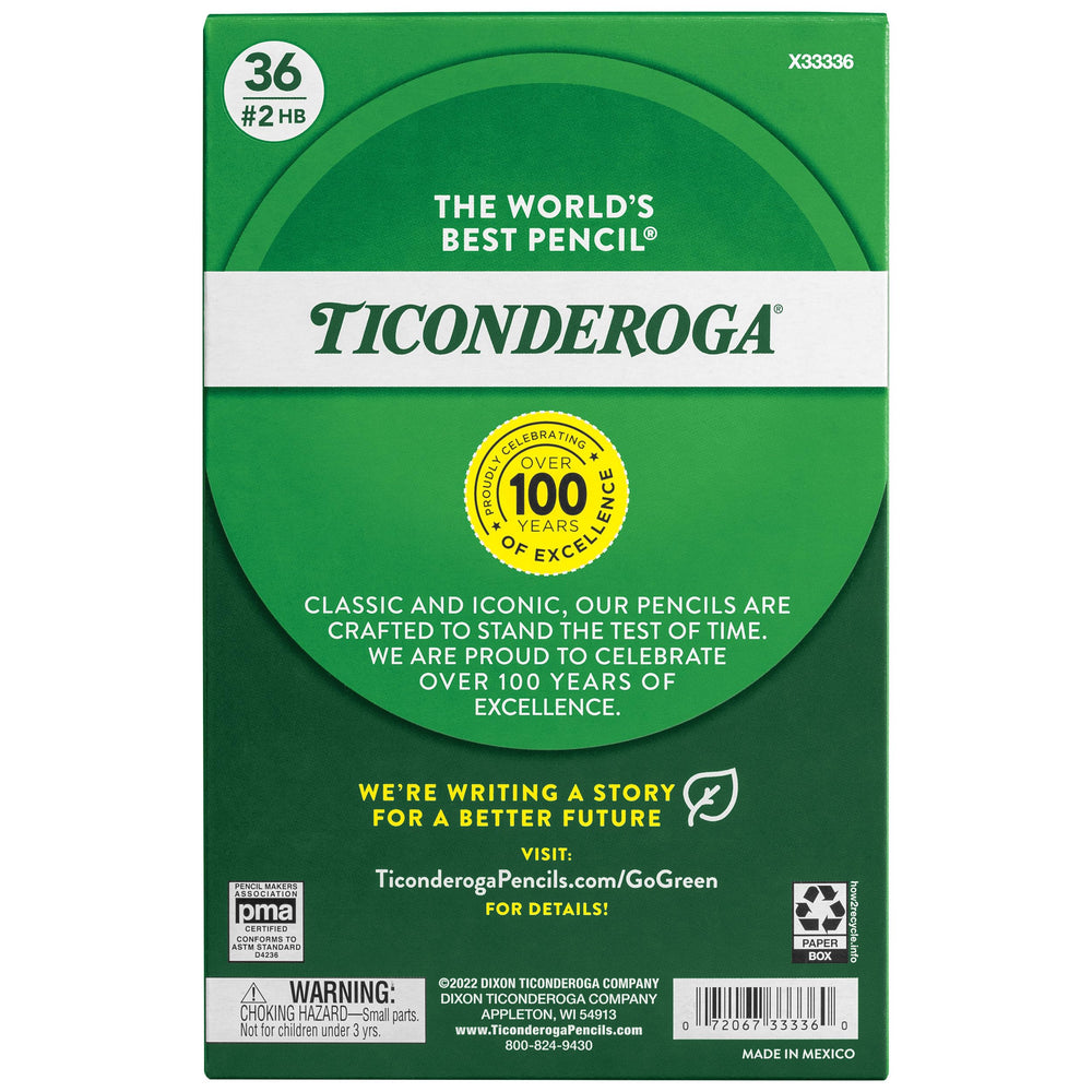 Ticonderoga primer plano del núcleo de grafito mostrando trazo suave