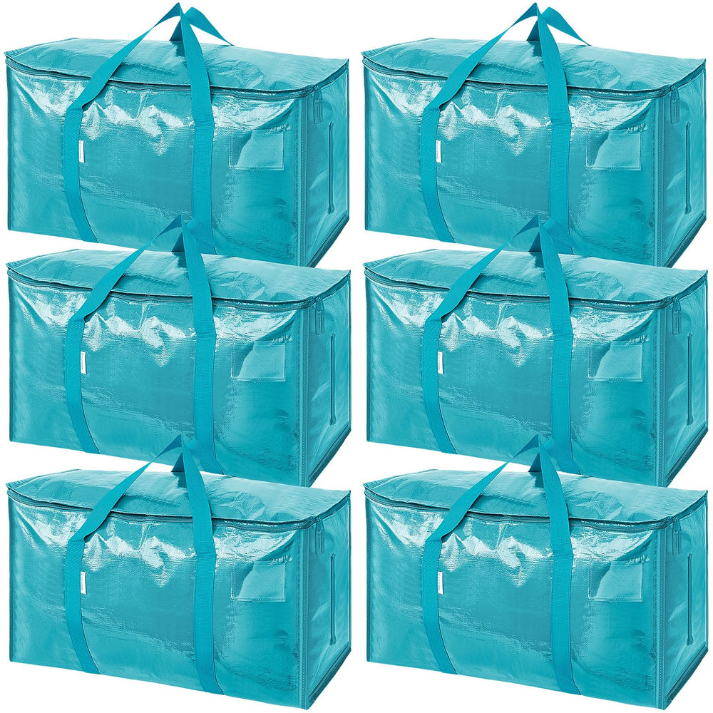 TICONN frente del paquete aqua mostrando las seis bolsas y su tamaño