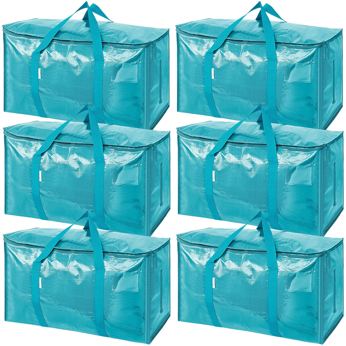 TICONN frente del paquete aqua mostrando las seis bolsas y su tamaño