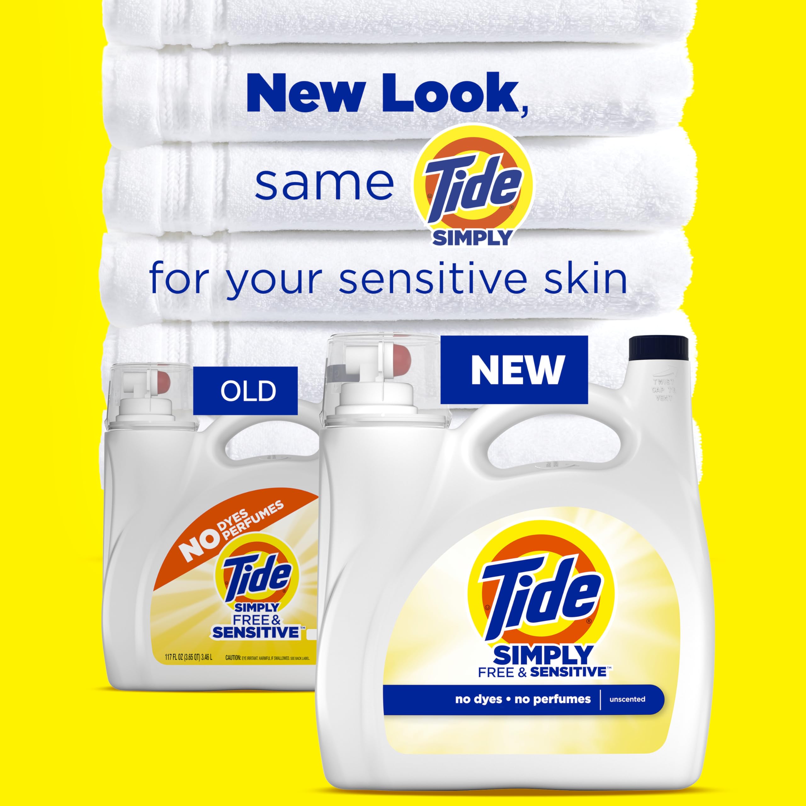 Tide botella junto a lavadora, compatible con máquinas HE y estándar