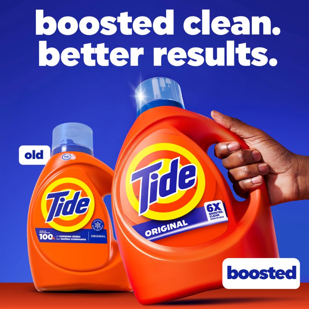 Tide Original con tapa medidora destacada para dosificar correctamente y ahorrar producto