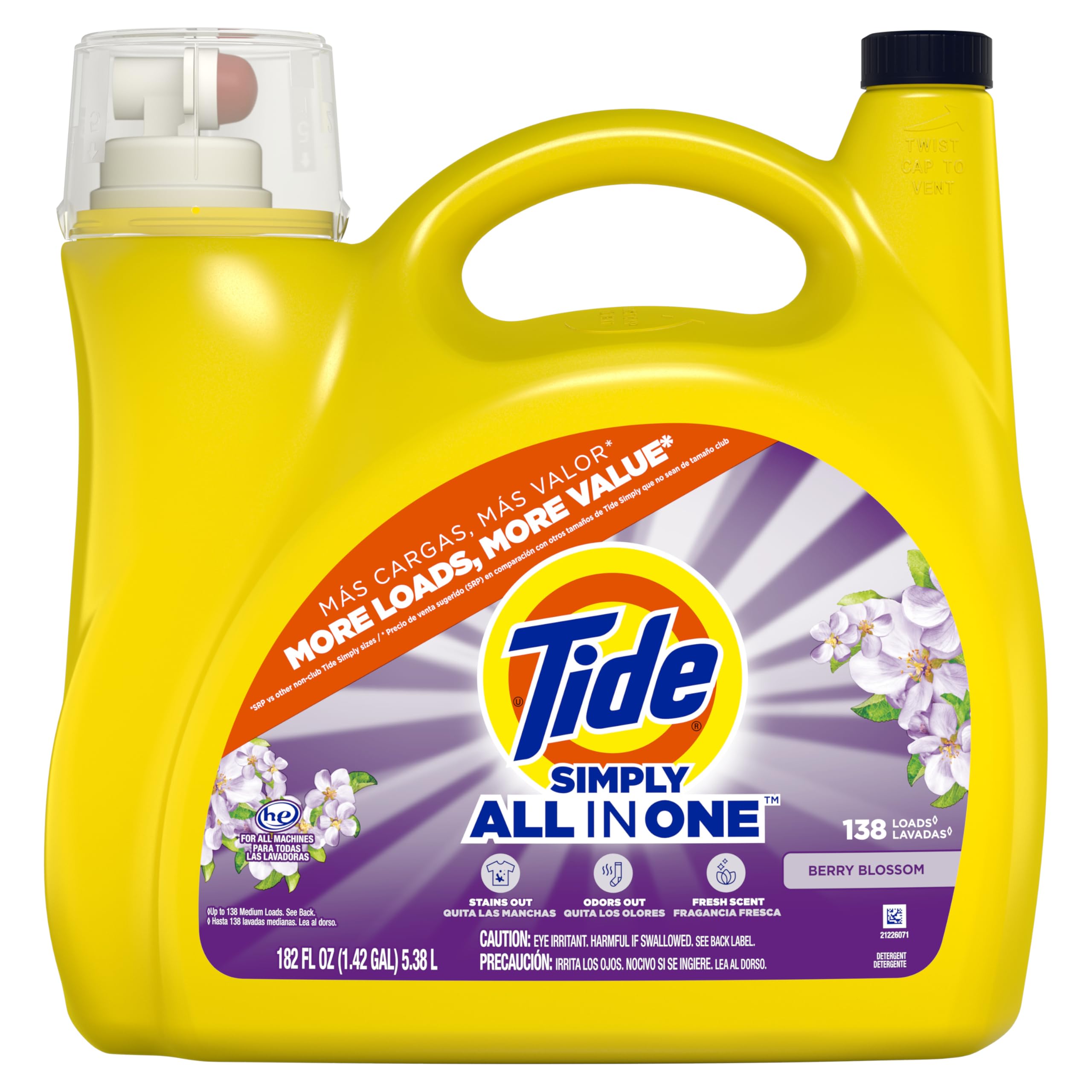 Tide envase colocado en repisa de lavandería para organización y conveniencia