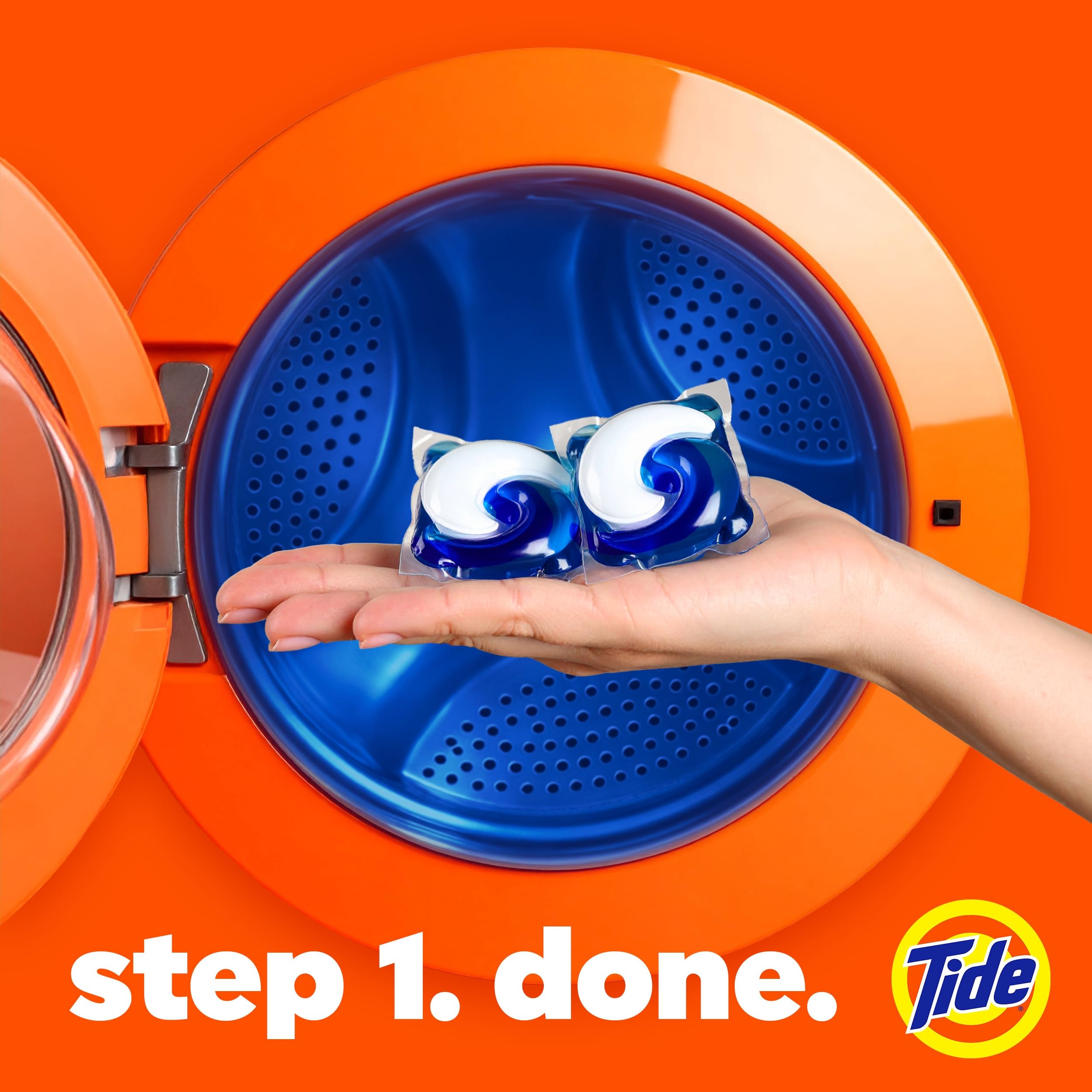 Tide etiqueta del paquete detalle de ingredientes y beneficios