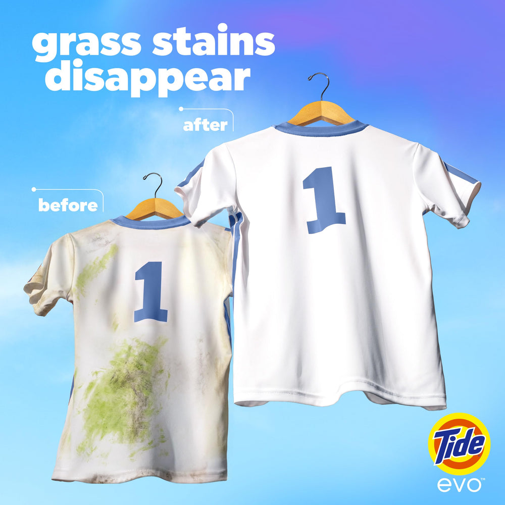 Tide evo empaque reciclable desplegado, ahorro de espacio y residuos