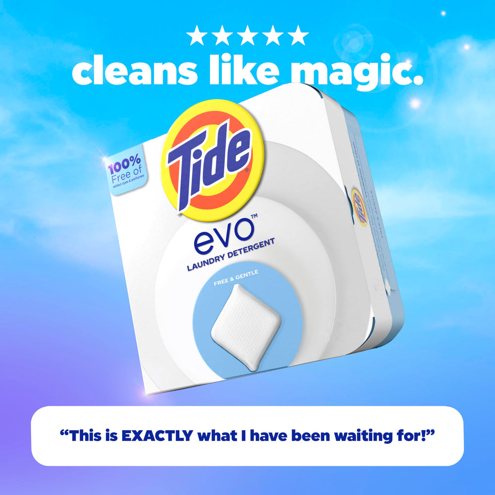 Tide evo en una maleta, solución de lavandería ideal para viajes