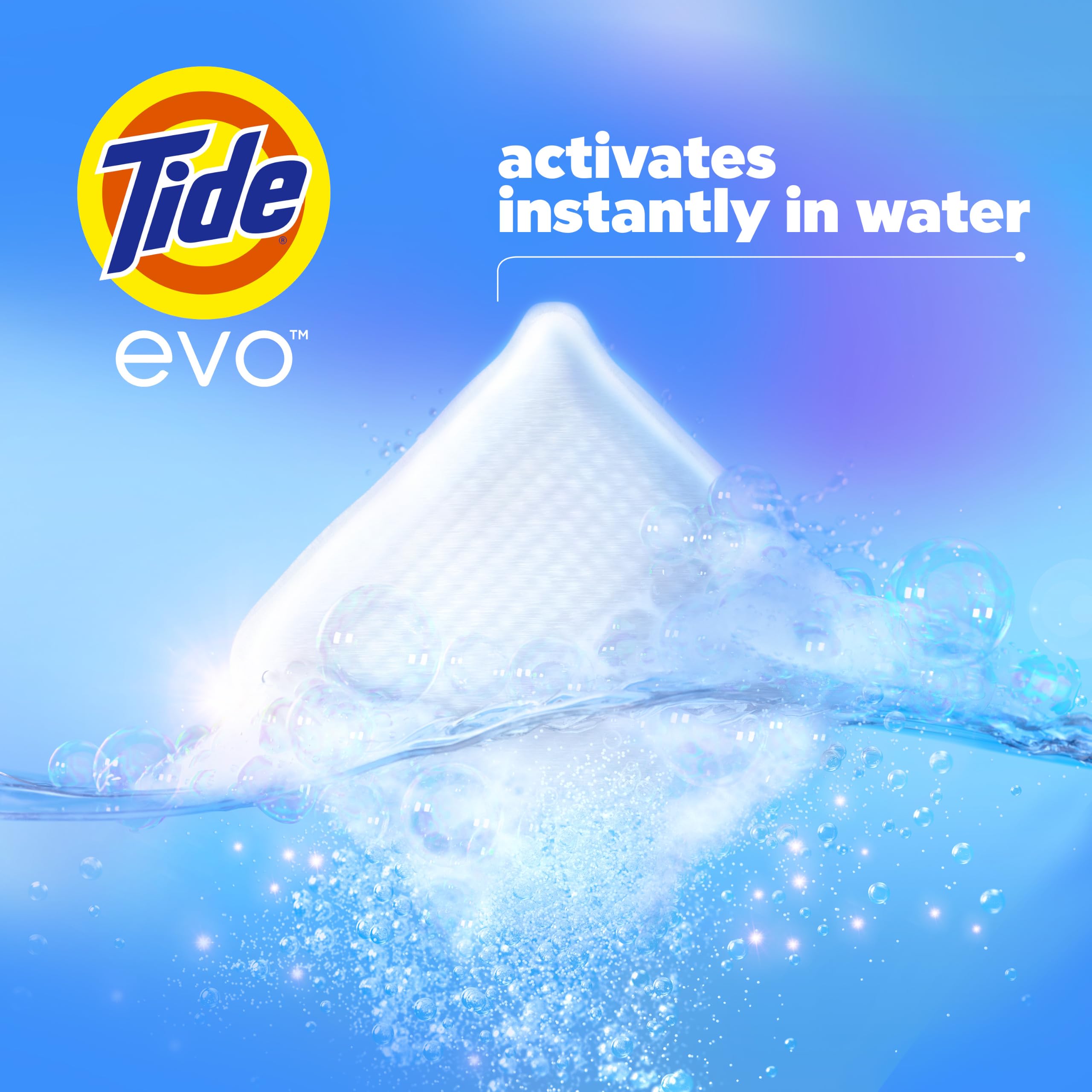 Tide evo detalle de textura y borde que muestra disolución confiable