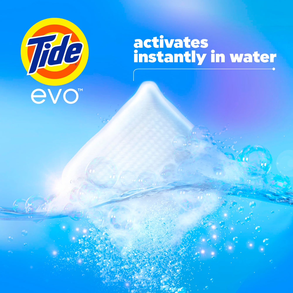 Tide evo detalle de textura y borde que muestra disolución confiable