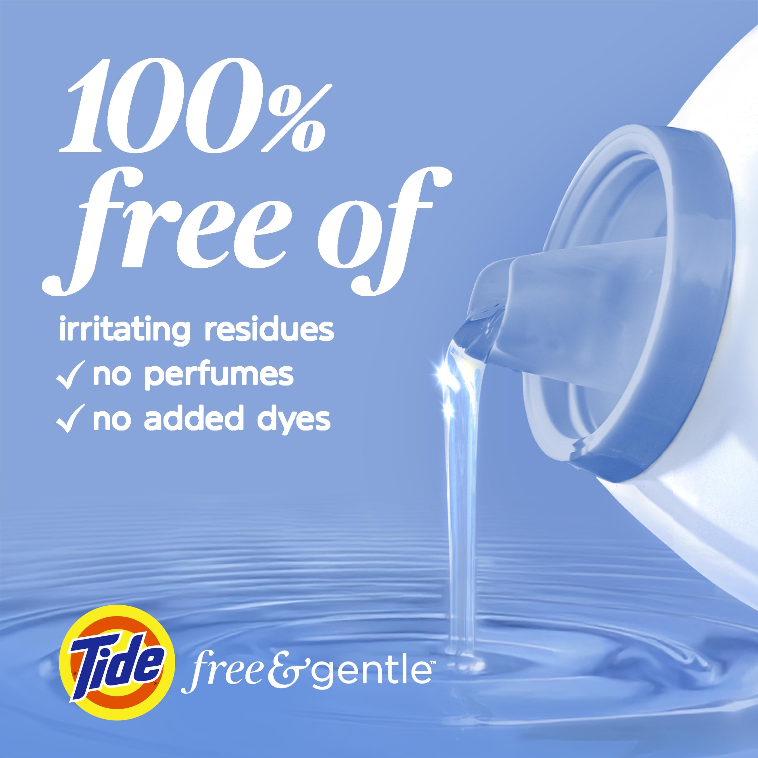 Tide enfocando las certificaciones NEA EPA NPF en la etiqueta, confianza