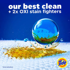 Tide cápsula XL en primer plano que destaca su poder para manchas